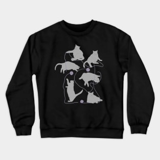 Fat Gray Cats Playing with Yarn Crewneck Sweatshirt